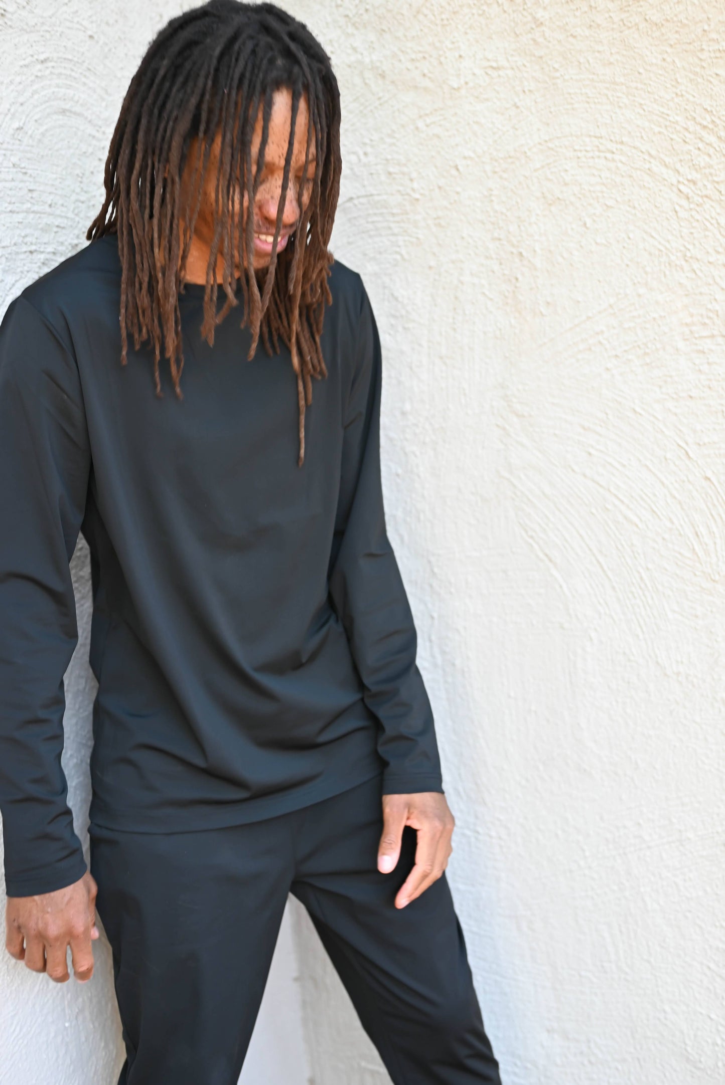 Black long sleeve UPF 50+ sun protection top
