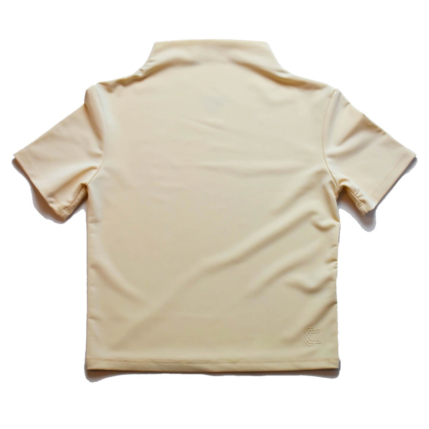 Nude Women's short sleeve mock neck UPF 50+ sun protective top