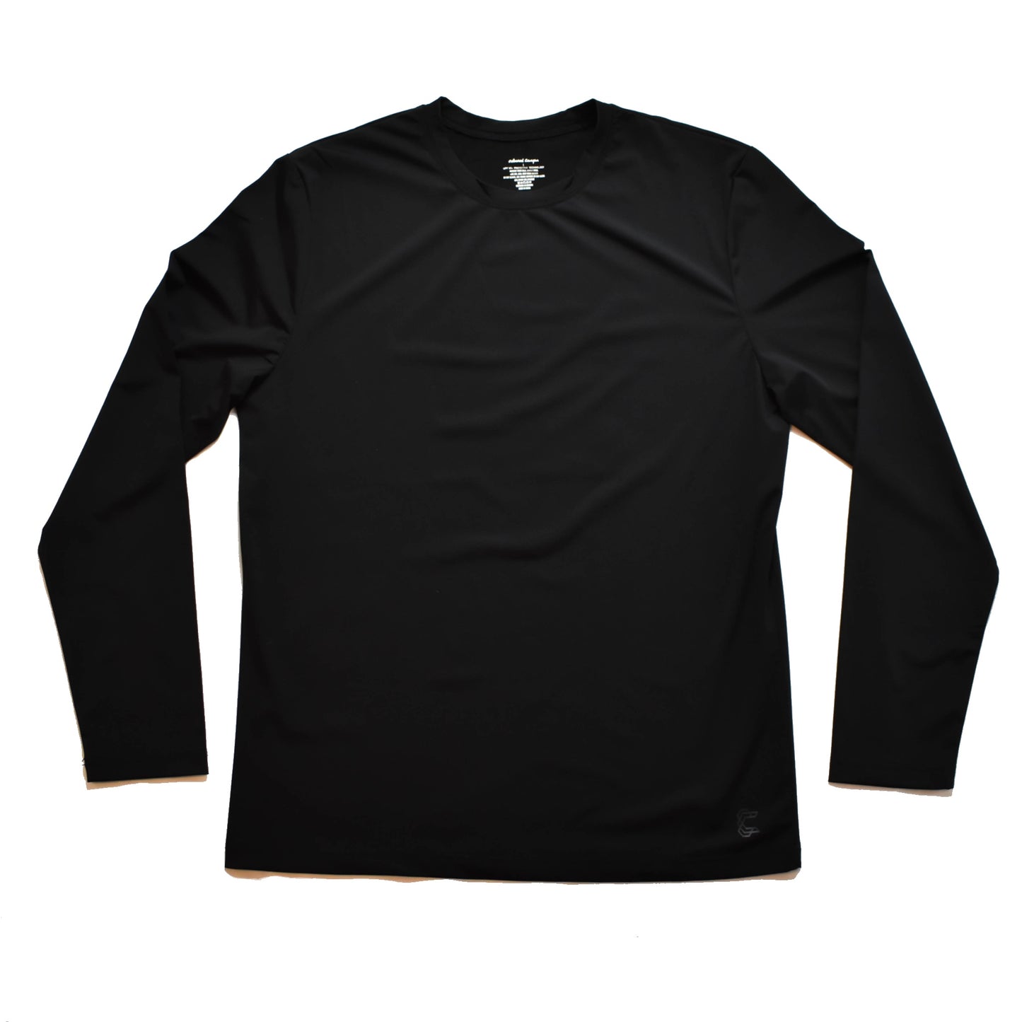Men's UPF 50+ sun protective top in black