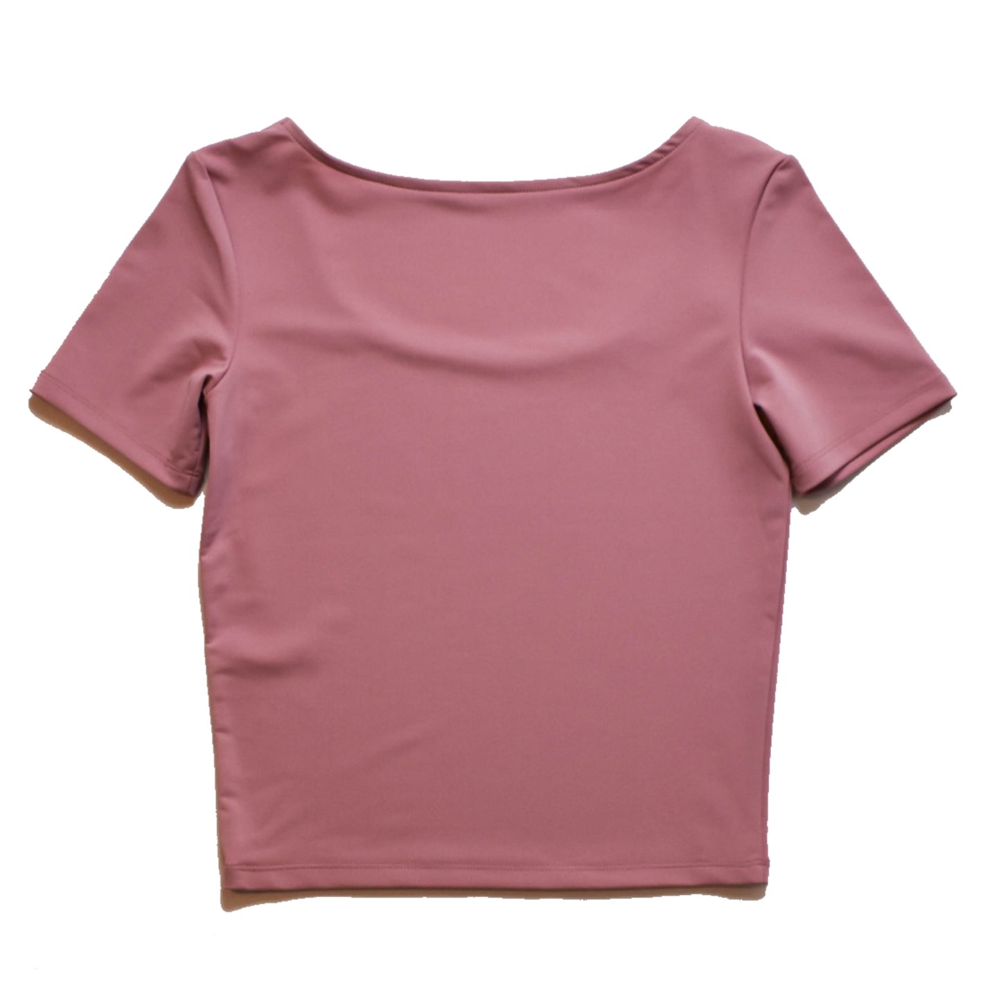 Rosa Rose Reversible High Neck and Scoop Neck UPF 50+ Women's Short Sleeve Versatile Sun Protective Top