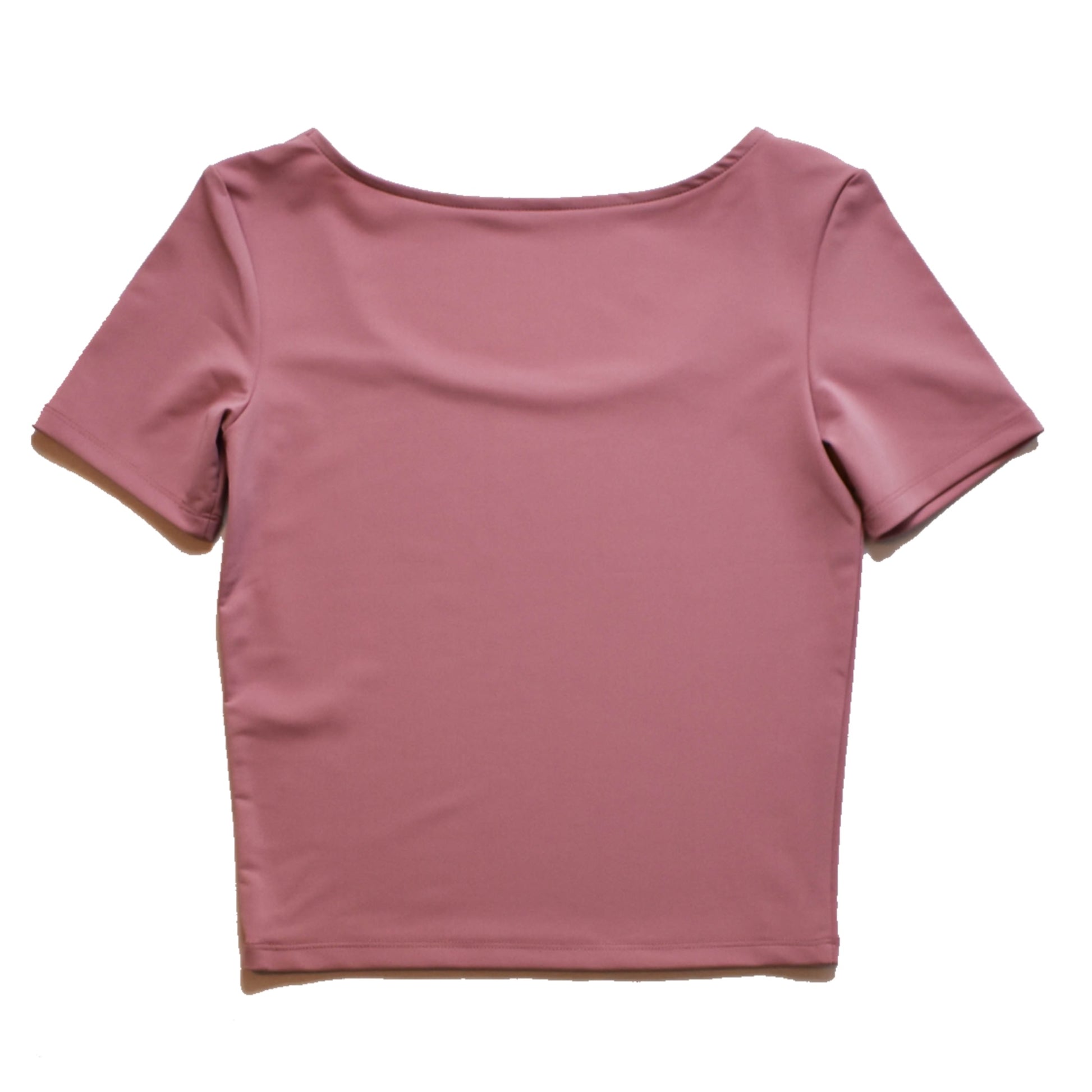 Rosa Rose Reversible High Neck and Scoop Neck UPF 50+ Women's Short Sleeve Versatile Sun Protective Top